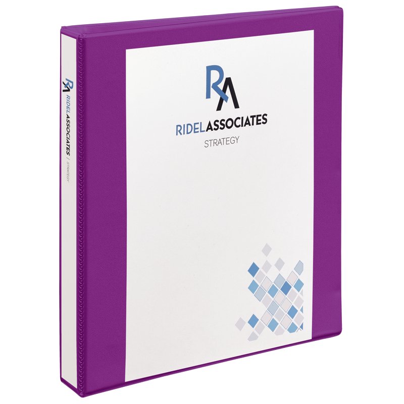 Durable View Binder with Slant Rings - 1 Inch, 220 Sheet Capacity, Purple