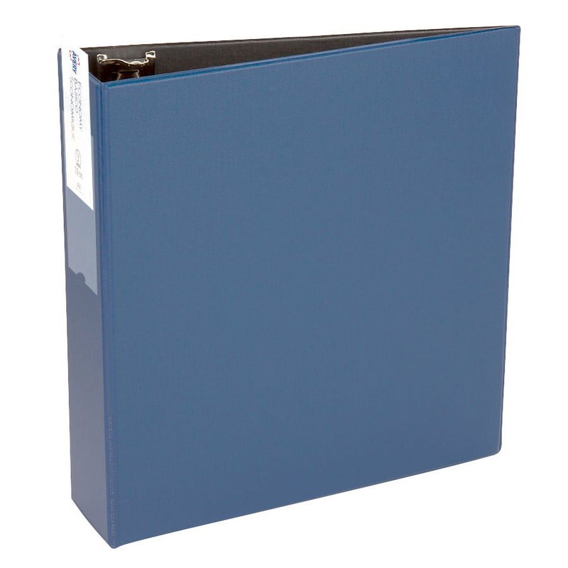 3-Inch Light Duty Binder with Label Holder, Blue, 460 Sheet Capacity
