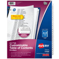 Extra-Wide Binder Dividers with Tabs - 26 Pack for Organizing Files