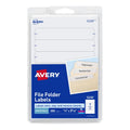 Removable File Folder Labels, White, 1/3 Cut, 252 Pack - Office Organization