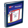 Avery Flexi-View 3 Ring Binder 1/2 Inch Blue Presentation Organizer