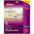 Full Sheet Shipping Labels - Matte Clear, 8.5x11, Customizable Pack