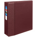 Heavy-Duty Maroon 4 Inch Binder with EZD Rings - Durable Office Organizer