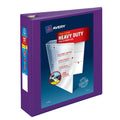 Heavy-Duty 2-Inch 3 Ring Binder - Purple, 540 Sheet Capacity, Durable Organization