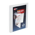 Heavy-Duty View Binder with Slant Rings - 0.5 Inch, Holds 8.5 x 11 Paper, White