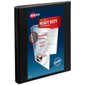Heavy-Duty View Binder 0.5 Inch Slant Rings Black - Durable Archival Safe Office Organizer