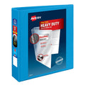 Heavy-Duty View Binder with Slant Rings - 2 Inch Light Blue Office Organizer