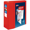 Heavy-Duty View Binder with 5 Inch Rings - Color-Coded, Customizable, 1-2 Pack