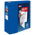 Heavy-Duty View Pacific Blue 5-Inch Binder with Clear Pockets - Durable Organization