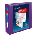 Heavy-Duty 3-Inch Binder in Purple - Durable Office & School Organizer