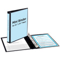 Mini View Binder with 0.5-Inch Round Rings - Black, 5.5 x 8.5 Paper Size