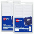 No-Iron Fabric Labels 1/2 x 1-3/4 Inches, Pack of 108 Durable Clothing Labels