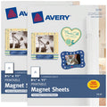 Printable Magnetic Sheets 8.5x11 Inches White 2 Pack for Crafts & Custom Magnets