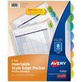 Plastic Divider Set with Big Oval Tabs for Organization, 8-Tab, Color