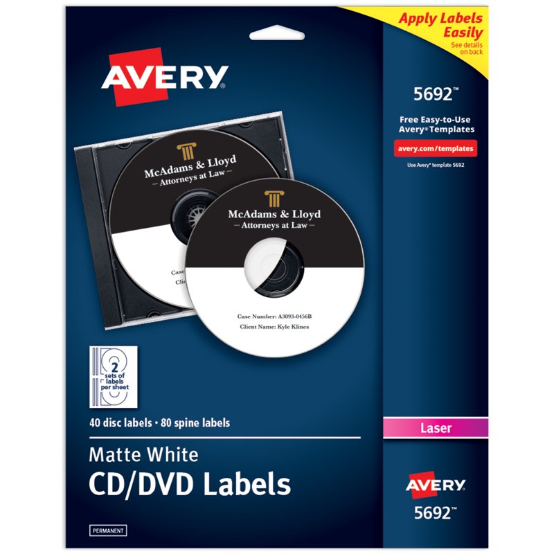 Printable CD Labels & Spine Labels Pack - Custom Media Organization