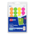 Neon Color-Coding Labels - Removable 3/4 Inch Round Office Stickers, Pack of 1008