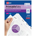 Self-Adhesive Plastic Tabs for Binders and Files - Repositionable, 1-3/4"