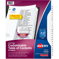Avery A-Z Index Dividers with Customizable Tabs - 26 Pack, 8.5x11