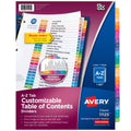 Avery A-Z Binder Index Dividers with Multicolor Tabs, 26-Piece Set