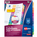 Avery Jan-Dec Binder Dividers with Tabs - Printable Organization Sheets