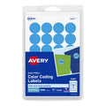 Removable Color Coding Labels 3/4-Inch Light Blue - Printable & Office Organization