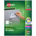 Removable ID Labels 3-1/3 x 4 Inches, Smudge-Free, 150 Labels for Office & Personal Use
