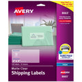 Clear Shipping Labels 2 x 4 inch Matte Adhesive Pack of 250