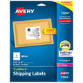 Avery Shipping Labels 3-1/3 x 4 White Paper Laser Inkjet TrueBlock Pack of 60