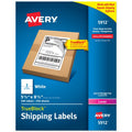 5.5 x 8.5 White Shipping Labels - 500 Permanent Laser Labels for Packages