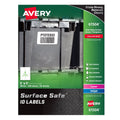 Water-Resistant Surface Safe ID Labels 3x5 Inches, Removable Adhesive, 200 Pack