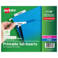 Printable Hanging File Folder Tab Inserts - 0.5 x 2 Inches, Pack of 1