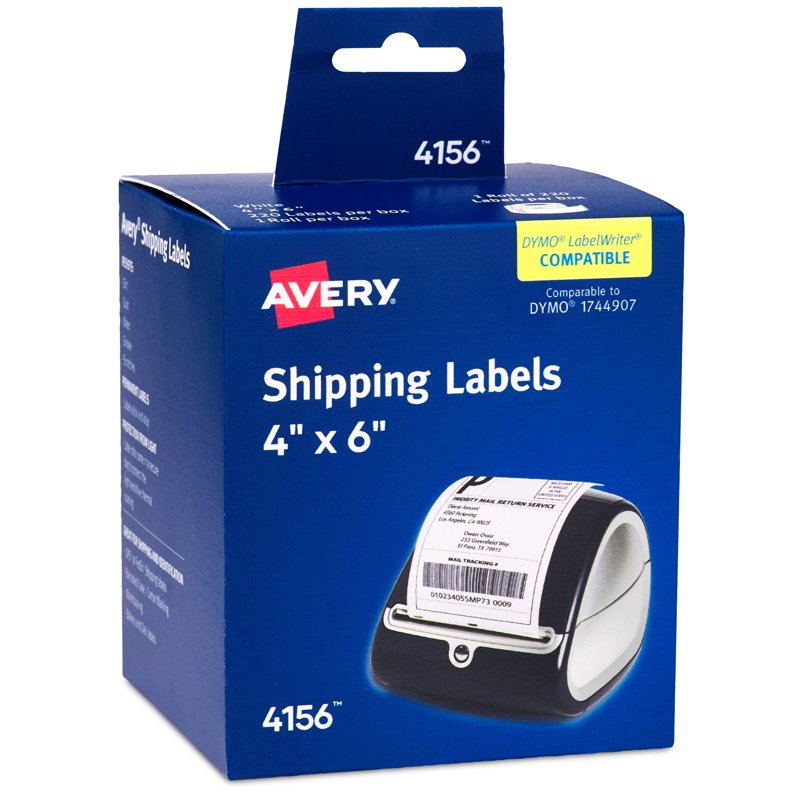 Avery 4x6 Thermal Shipping Labels - 220 White Labels for Office & Business