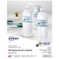 Waterproof White Label Stickers 1.25x9.75 Inches - 40 Pack for Bottles & Projects