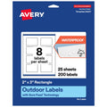 Waterproof Rectangle Labels for Food Jar and Product Tagging - 2x3 Inches, Bulk Pack