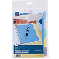Write and Erase Mini Divider Set - 5-Tab Reusable Plastic Organizer