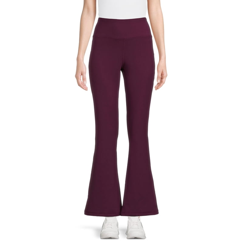 Women's High Rise Flare Leg Active Pants with Moisture Wicking