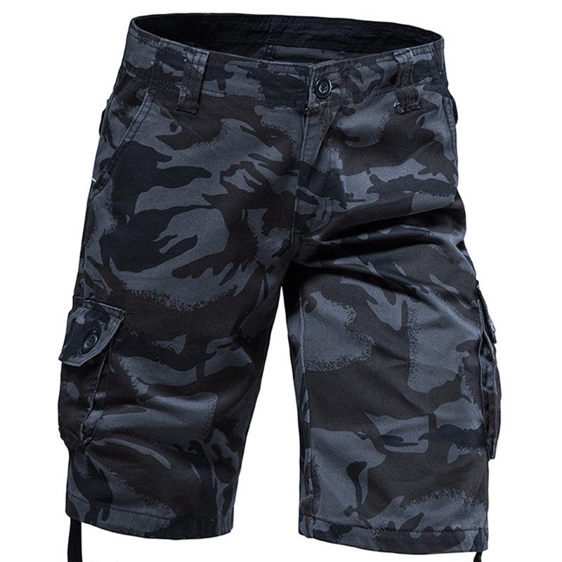 Men's Camo Cargo Shorts Below The Knee with Pockets - Relaxed Fit, Durable Fabric