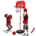 Kids Indoor & Outdoor Adjustable Basketball Hoop Set - Portable 2.8-5 FT