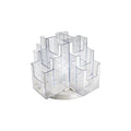 12-Pocket Three-Tier Revolving Brochure Holder for Countertop Displays