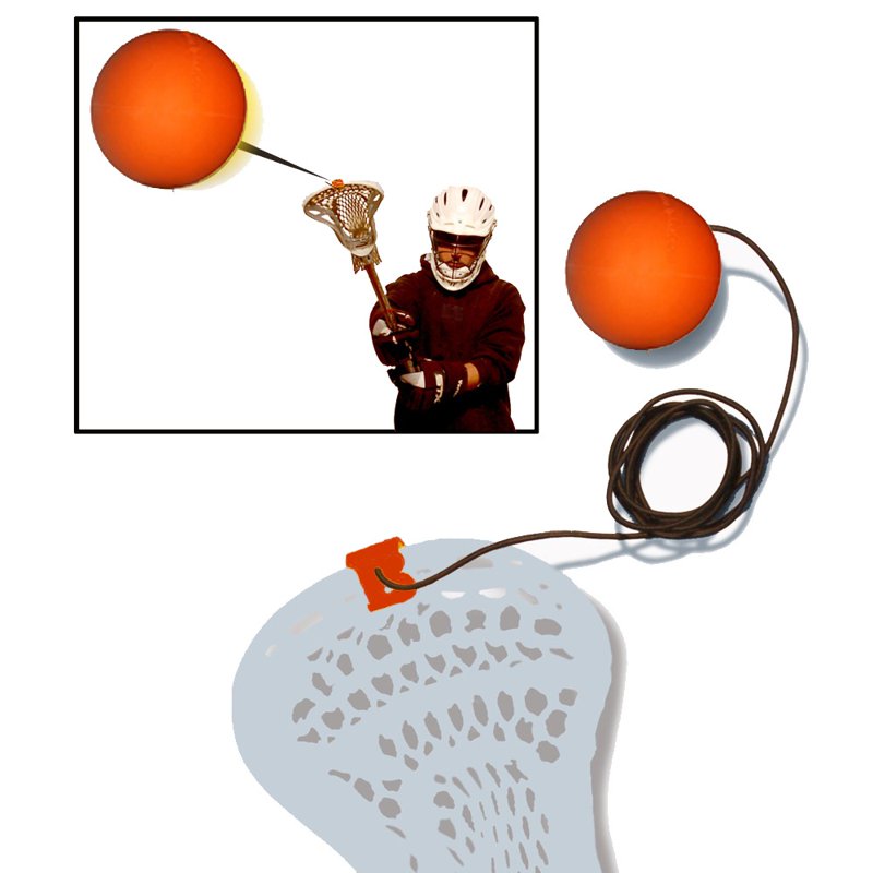 Lacrosse Rebounder Trainer with Elastic Cord & Stick Mount - Official Size
