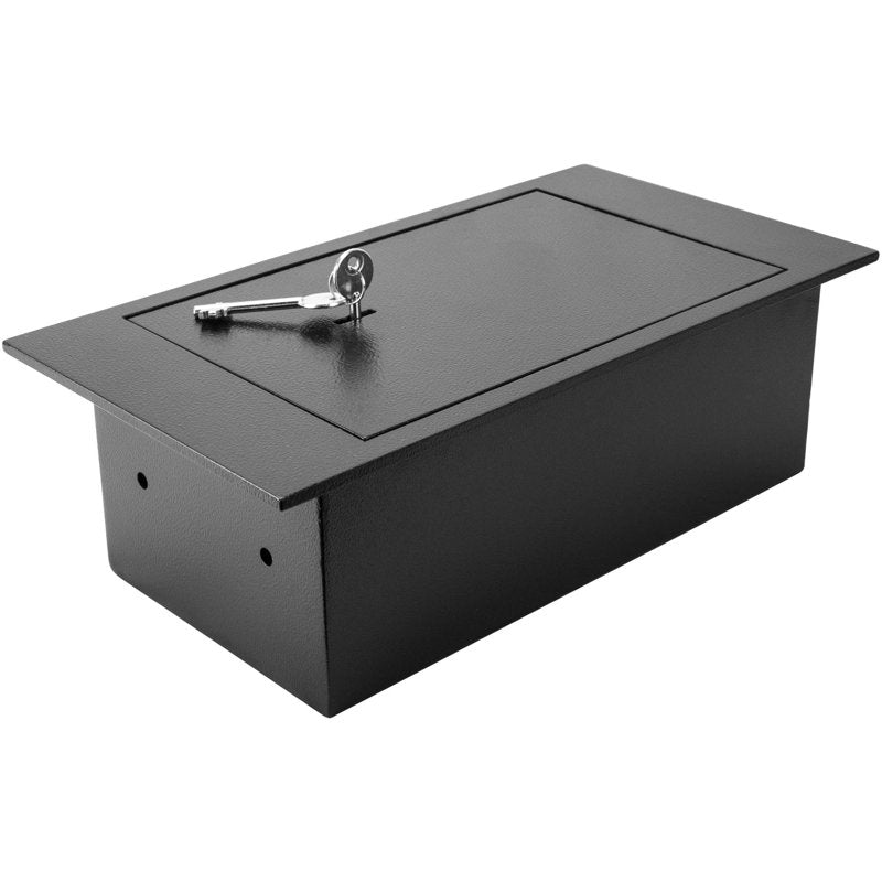 Floor Safe with Key Lock 0.22 Cu Ft Solid Steel Security Safe