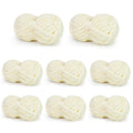 Chunky Chenille Yarn for Knitting & Crocheting - Jumbo Soft Blanket Yarn 8 Skeins