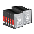 3-Ring View Binder 1.5 Inch - Black, Holds 250 Sheets, Durable Poly Cover