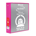 3-Ring View Binder with Round Rings - 1.5 Inch Capacity, Multiple Colors