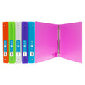 3-Ring Binders Set - 1 Inch Capacity, Soft Cover, Multi-Color Assortment