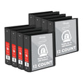 Heavy-Duty 3-Ring View Binder with Slant D-Rings, Holds 480 Sheets, Assorted Colors