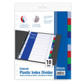 10-Color Binder Dividers with Tabs - 11-Hole Index Tabs, Multi Pack