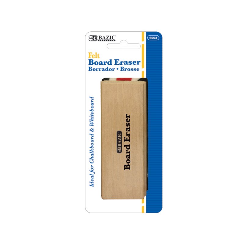 24-Pack Chalkboard & Whiteboard Erasers with Felt & Wood Handles