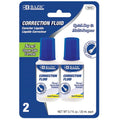 Correction Fluid 0.7 Fl Oz - White Brush Applicator 24-Pack