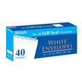 Self Seal White Envelopes Pack of 40 - #10 Mailing Envelopes for Business & Office Use